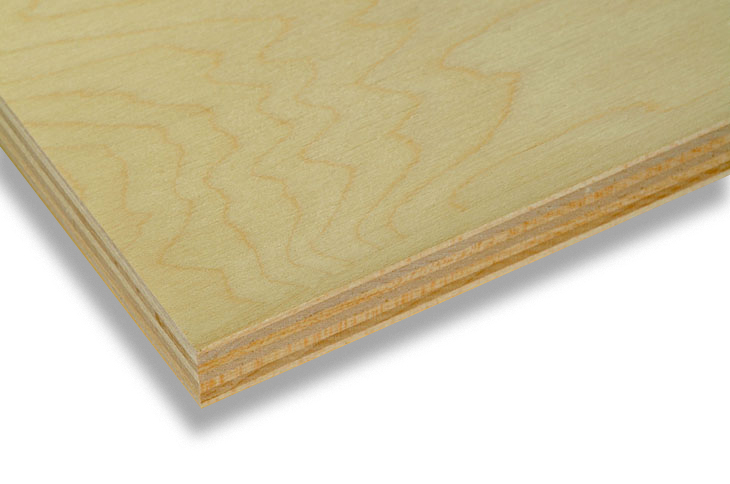 A close up of a Euro Birch flat dieboard